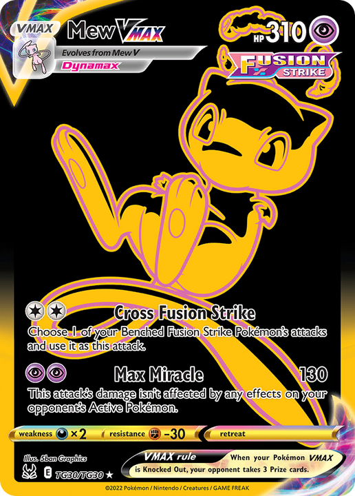 Mew VMAX Rare Secret (TG30/TG30) Lost Origin Trainer Gallery