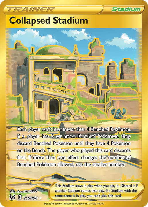 Collapsed Stadium Rare Secret (215/196) Lost Origin