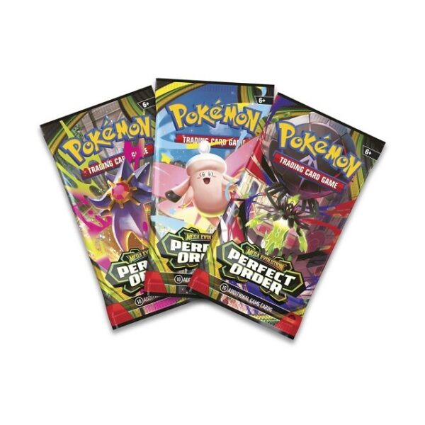 P11218_10-10375-108_02-1.jpg Pokémon TCG: Mega Evolution-Perfect Order 3 Booster Packs & Chikorita Promo Card
