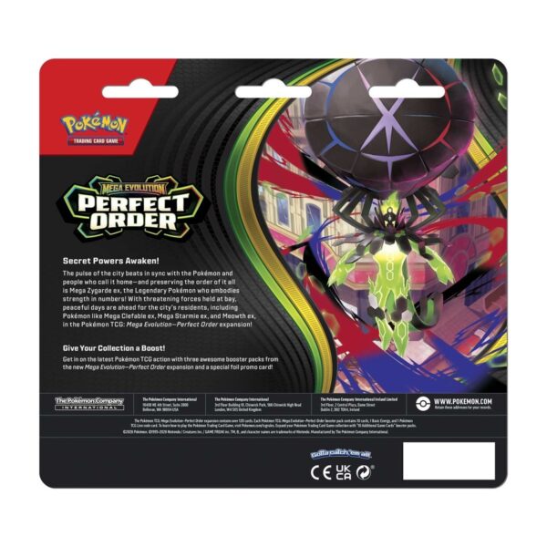 P11218_10-10375-108_03.jpg Pokémon TCG: Mega Evolution-Perfect Order 3 Booster Packs & Chikorita Promo Card