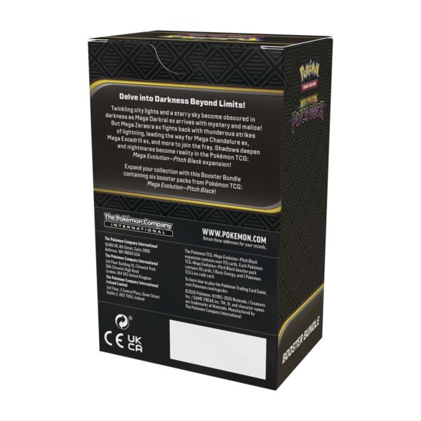 Pokémon TCG: Mega Evolution-Pitch Black Booster Bundle (6 Packs)
