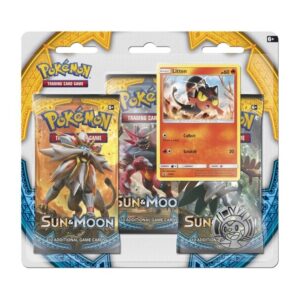Pokémon TCG: Sun & Moon 3 Booster Packs, Coin & Litten Promo Card