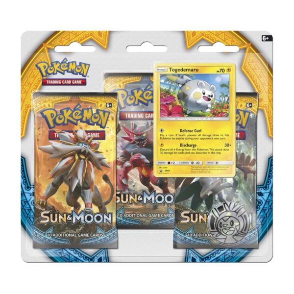 Pokémon TCG: Sun & Moon 3 Booster Packs, Coin & Togedemaru Promo Card