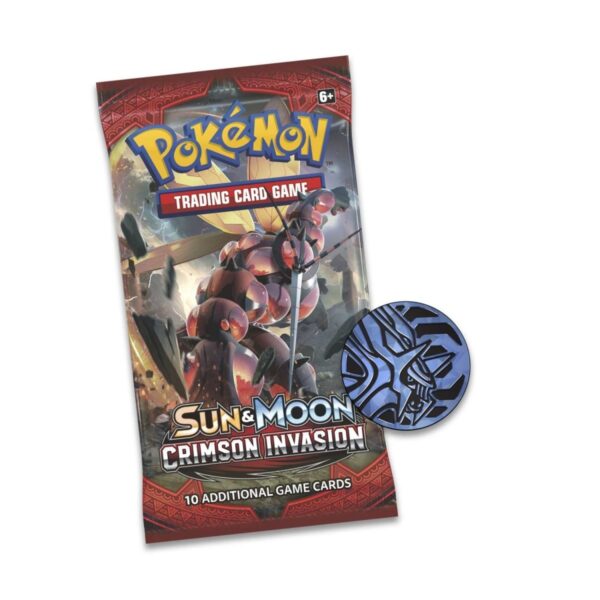 P3736PC_699-16832_02-1.jpg Pokémon TCG: Sun & Moon-Crimson Invasion 3 Booster Packs, Coin & Decidueye Promo Card