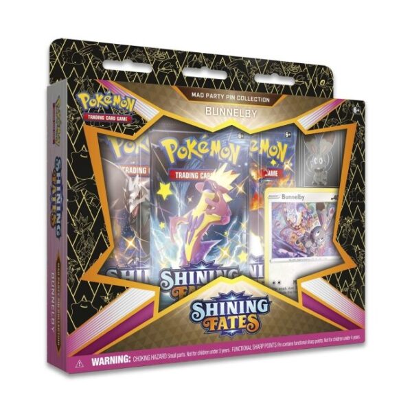 Pokémon TCG: Shining Fates Mad Party Pin Collection (Bunnelby)