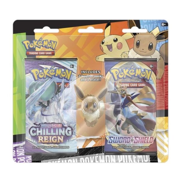 Pokémon TCG: 2 Booster Packs & Eraser