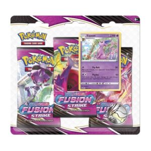 P7737_699-17125_01.jpg Pokémon TCG: Sword & Shield-Fusion Strike 3 Booster Packs, Coin & Espeon Promo Card