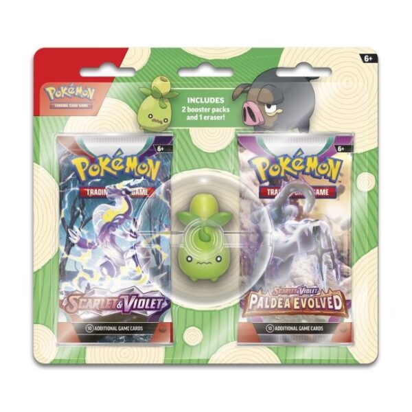 P8944_699-85468_01.jpg Pokémon TCG: 2 Booster Packs & Smoliv Eraser