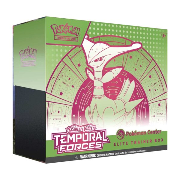 P9504_188-85658_01-1.jpg Pokémon TCG: Scarlet & Violet-Temporal Forces Pokémon Center Elite Trainer Box (Iron Leaves)