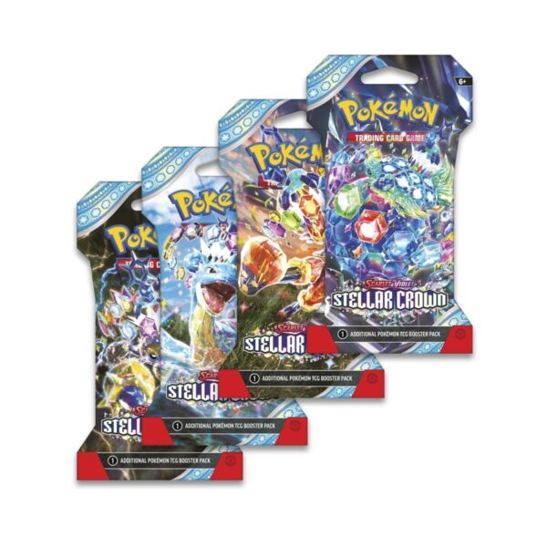 P9507_190-85900_01-1.jpg Pokémon TCG: Scarlet & Violet-Stellar Crown Sleeved Booster Pack (10 Cards)
