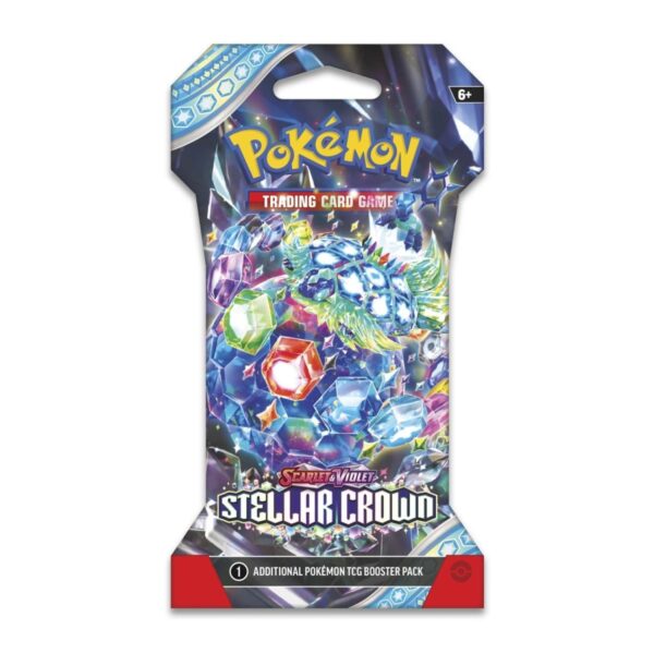 P9507_190-85900_02-1.jpg Pokémon TCG: Scarlet & Violet-Stellar Crown Sleeved Booster Pack (10 Cards)