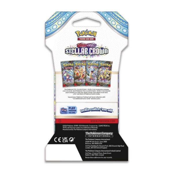 P9507_190-85900_06.jpg Pokémon TCG: Scarlet & Violet-Stellar Crown Sleeved Booster Pack (10 Cards)