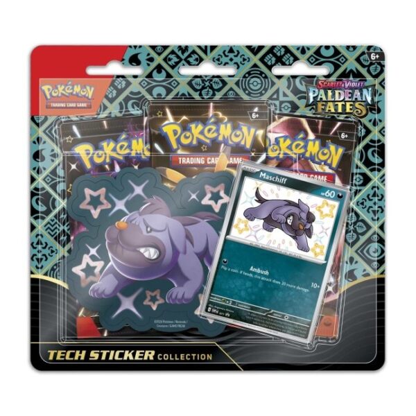 Pokémon TCG: Scarlet & Violet-Paldean Fates Tech Sticker Collection (Shiny Maschiff)