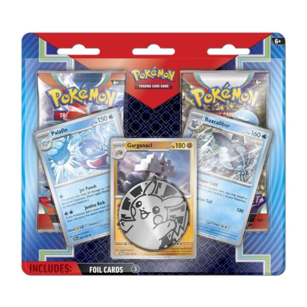 Pokémon TCG: Palafin, Baxcalibur & Garganacl Cards with 2 Booster Packs & Coin